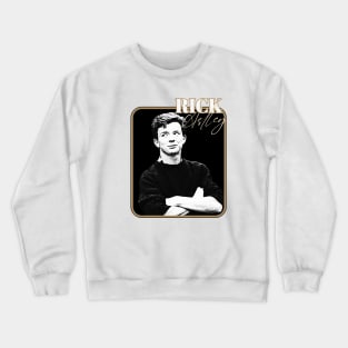 rick astley dark creme Crewneck Sweatshirt